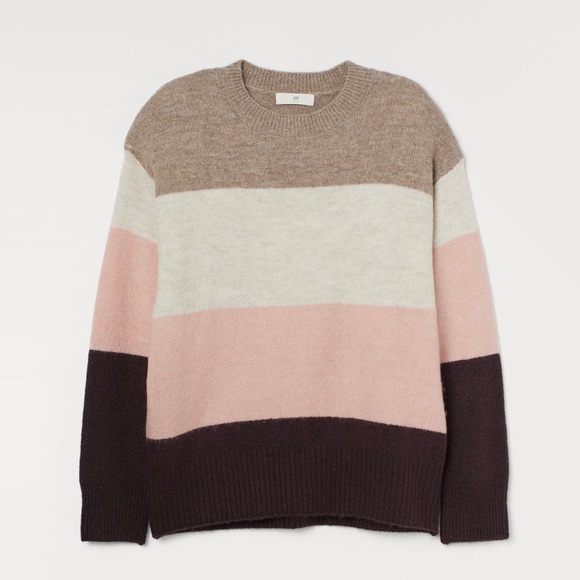 H&M Colour-block Knit Sweater - Picture 1 of 4